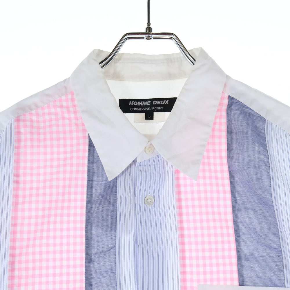 COMME des GARCONS HOMME DEUX(コムデギャルソン オムドゥ) 12SS AD2011 パッチワーク 長袖 シャツ マルチ DI‐B038