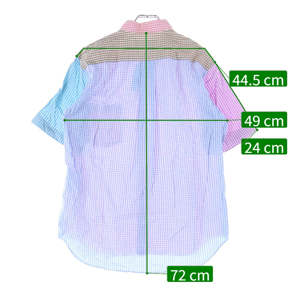 COMME des GARCONS HOMME DEUX(コムデギャルソン オムドゥ) 13SS AD2012 半袖 シャツ マルチ DK‐B059