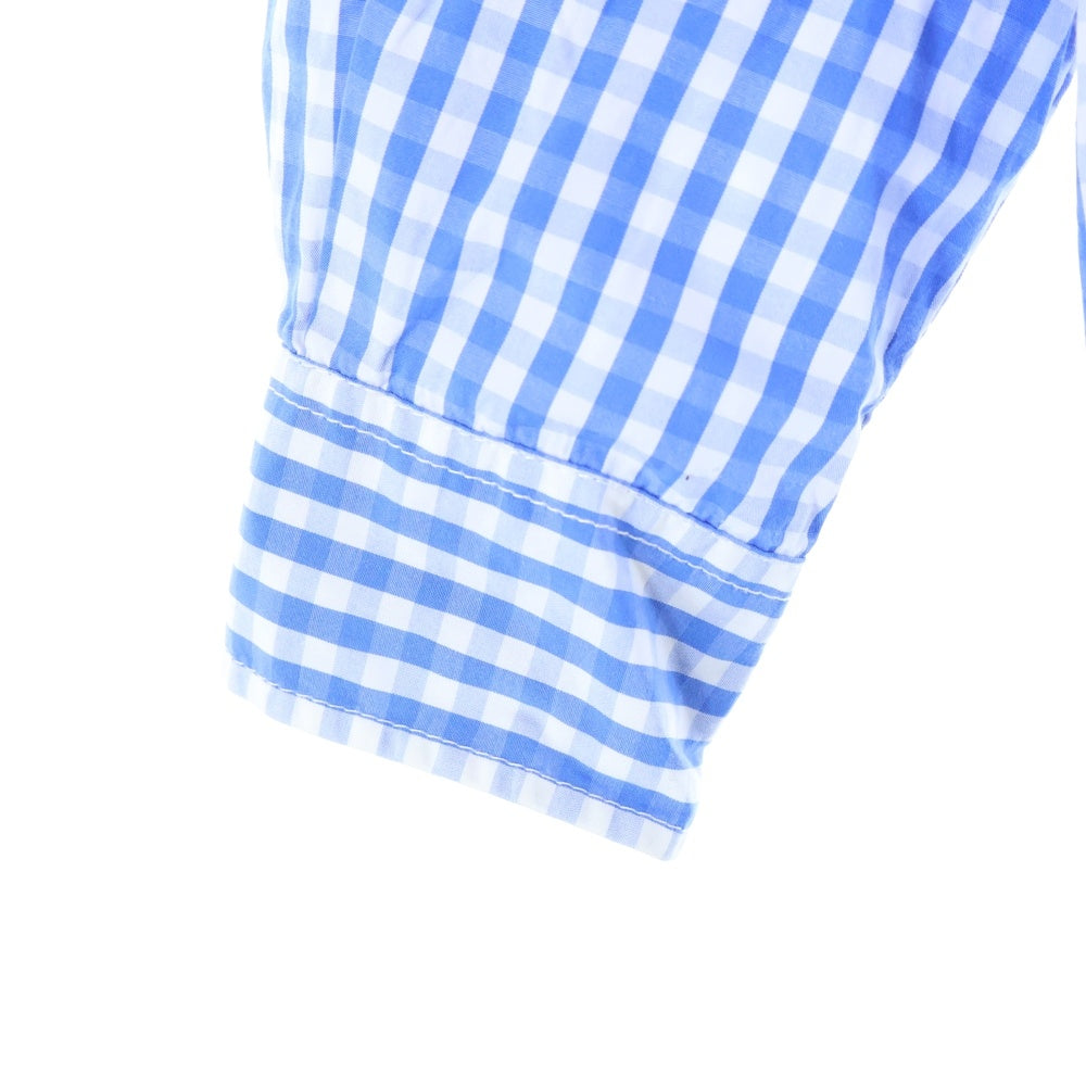 COMME des GARCONS HOMME(コムデギャルソンオム) 12AW AD2012 チェック ボタンダウン 長袖 シャツ ブルー HJ‐B028