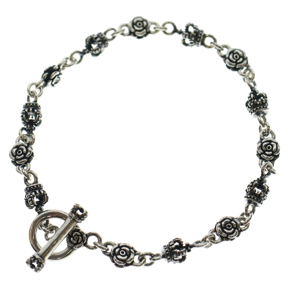 Justin Davis(ジャスティンデイヴィス) クラウン ローズ ブレスレット シルバー