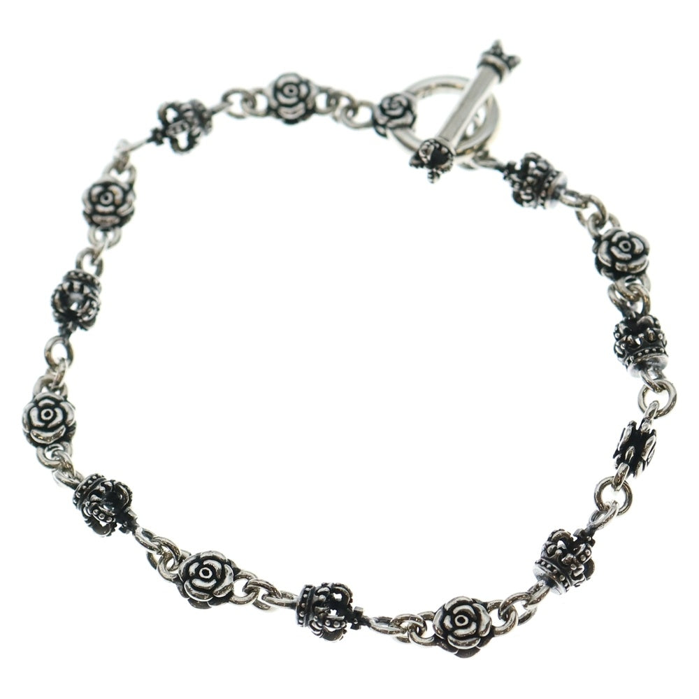 Justin Davis(ジャスティンデイヴィス) クラウン ローズ ブレスレット シルバー