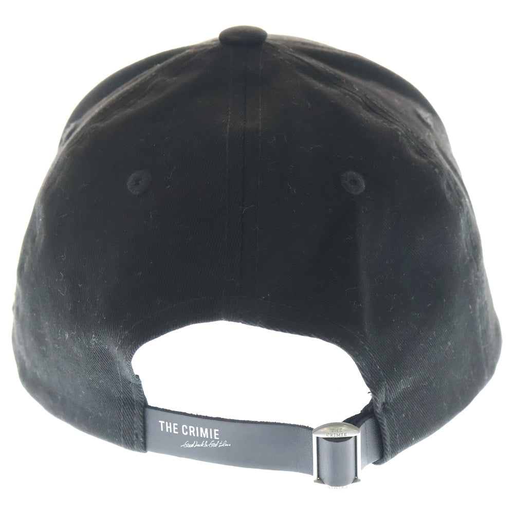 THE CRIMIE(ザ クライミー) エンブロイダリー ロゴ キャップ 帽子 ブラック CR1-02B3-CS02