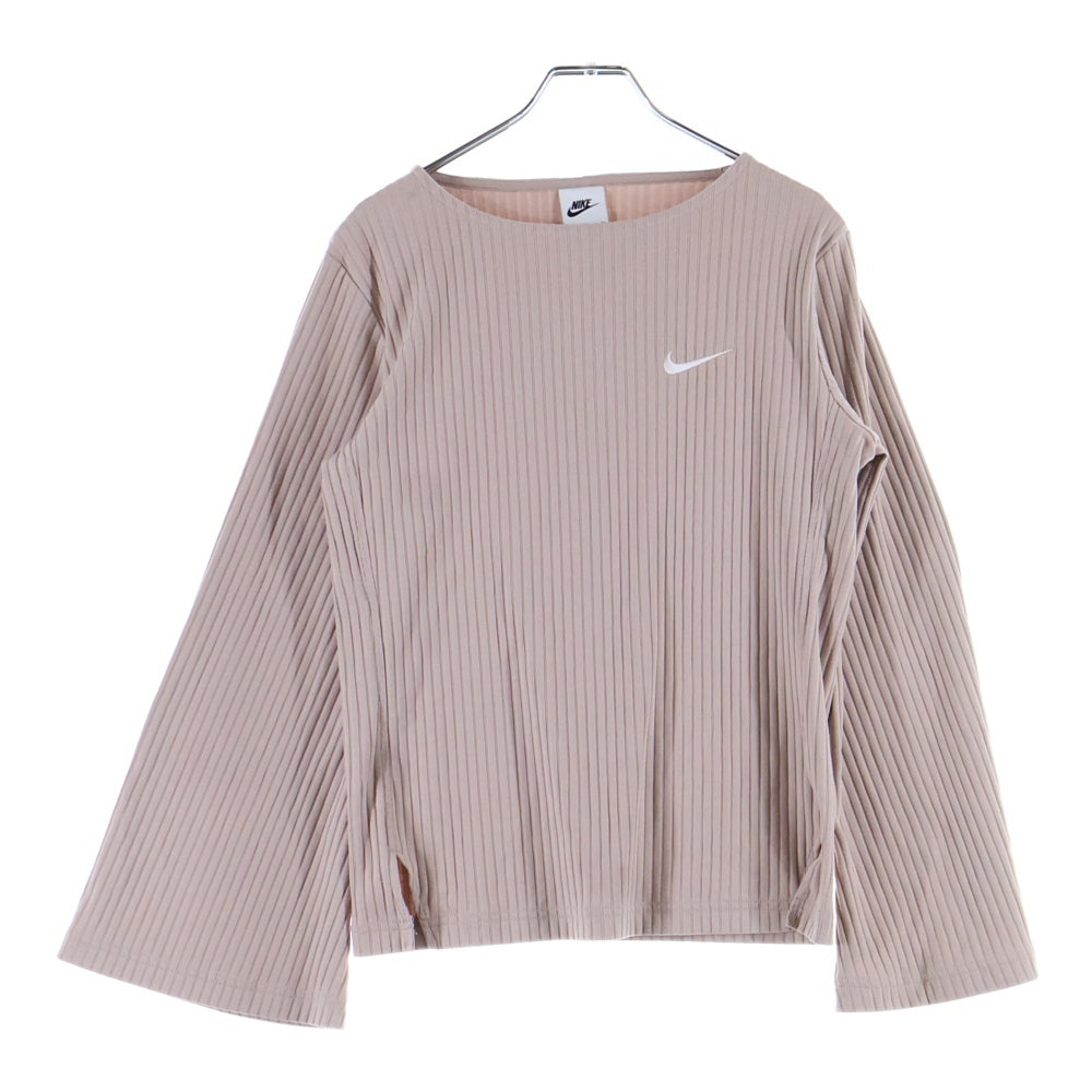 NIKE(ナイキ) W RIB JRSY LS TOP ウィメンズ リブジャージ ロングスリーブ トップ カットソー ピンク レディース DV7867-272
