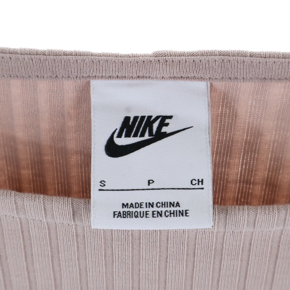 NIKE(ナイキ) W RIB JRSY LS TOP ウィメンズ リブジャージ ロングスリーブ トップ カットソー ピンク レディース DV7867-272