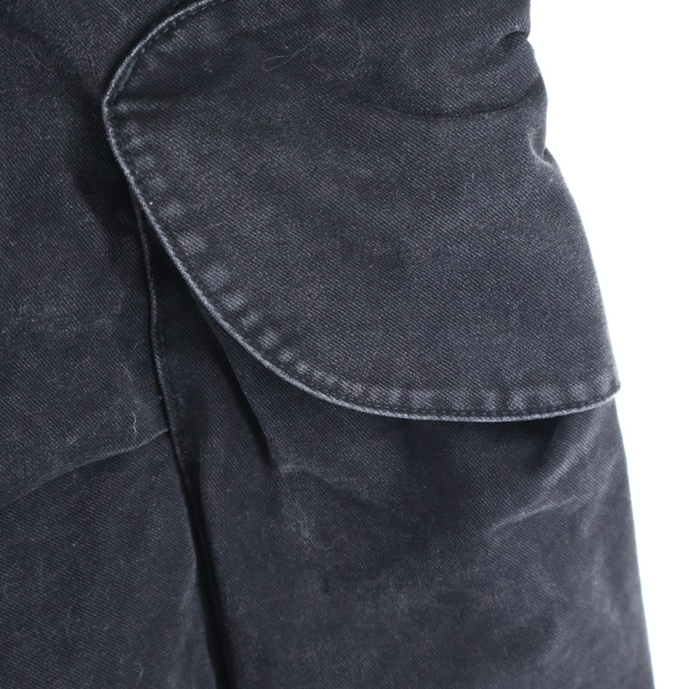 entire studios(エンタイア スタジオ) FREIGHT CARGO フレイト コットン カーゴパンツ ブラック ES2395