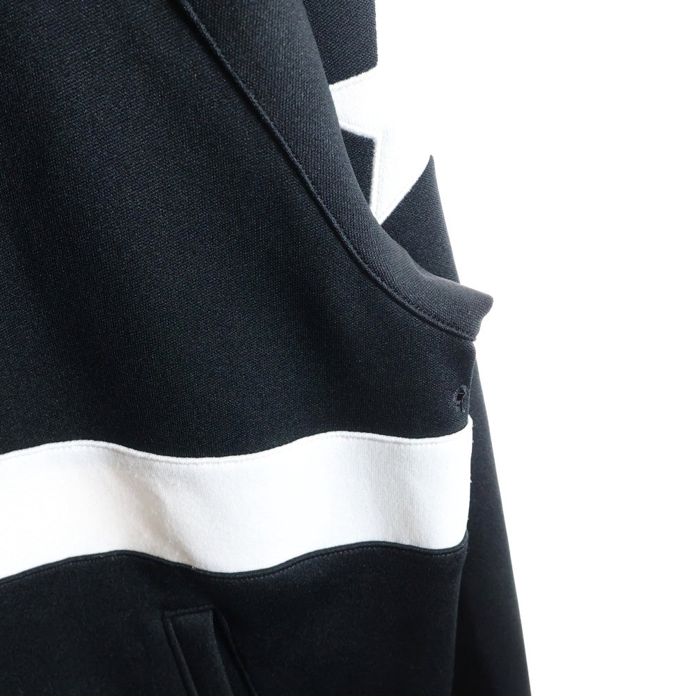 SOPHNET.(ソフネット) ロングスリーブ スターエンブロイダリー ジップアップジャケット ブラック/ホワイト SOPH-189034