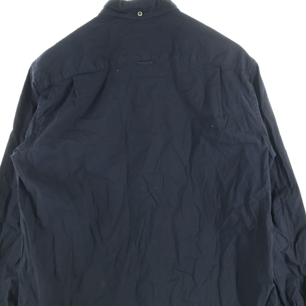 UNIFORM EXPERIMENT(ユニフォームエクスペリメント) 5 STAR APPLIQUE B.D SHIRT 5スター アップリケ ボタンダウン ロングスリーブ 長袖シャツ ブラック UE-170006