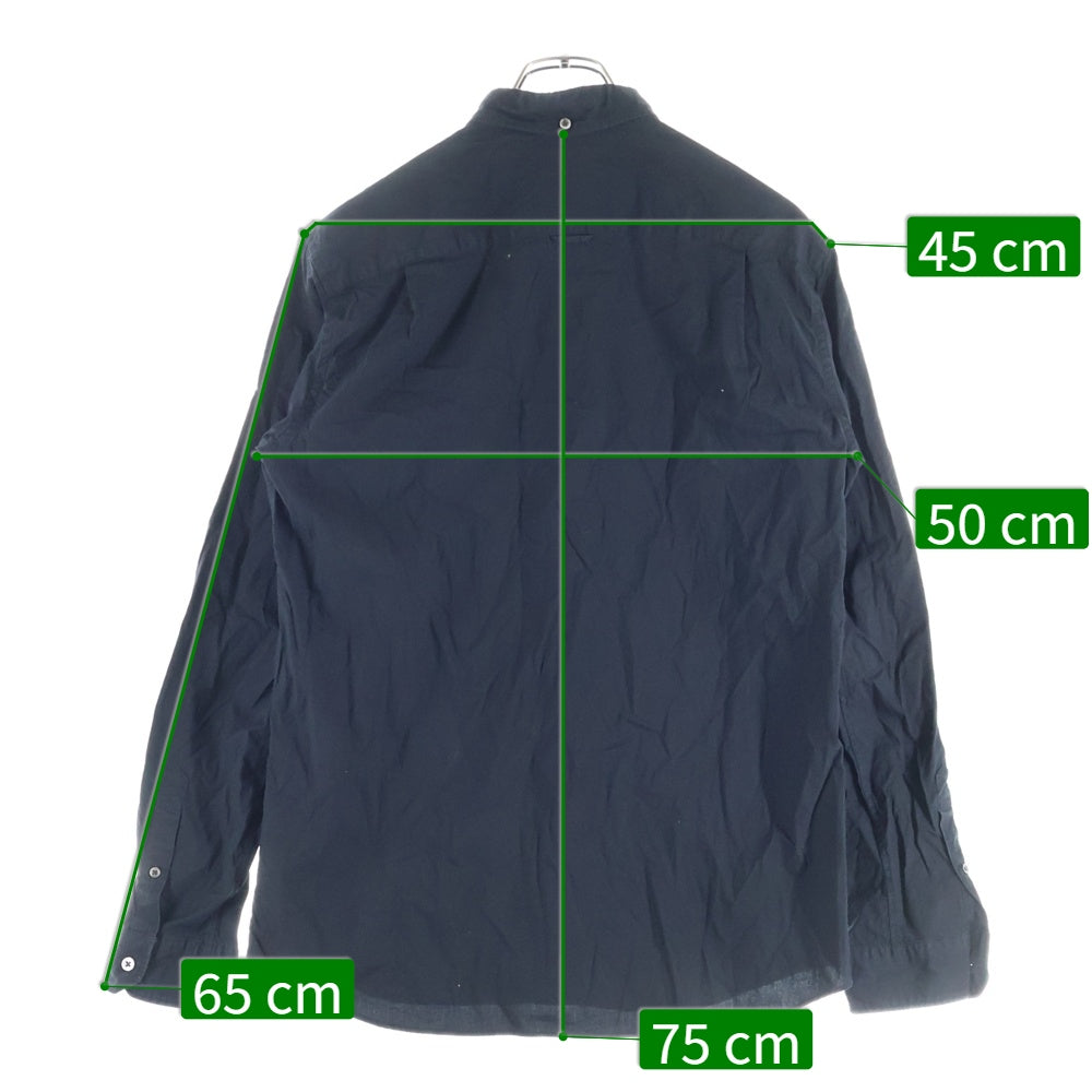 UNIFORM EXPERIMENT(ユニフォームエクスペリメント) 5 STAR APPLIQUE B.D SHIRT 5スター アップリケ ボタンダウン ロングスリーブ 長袖シャツ ブラック UE-170006