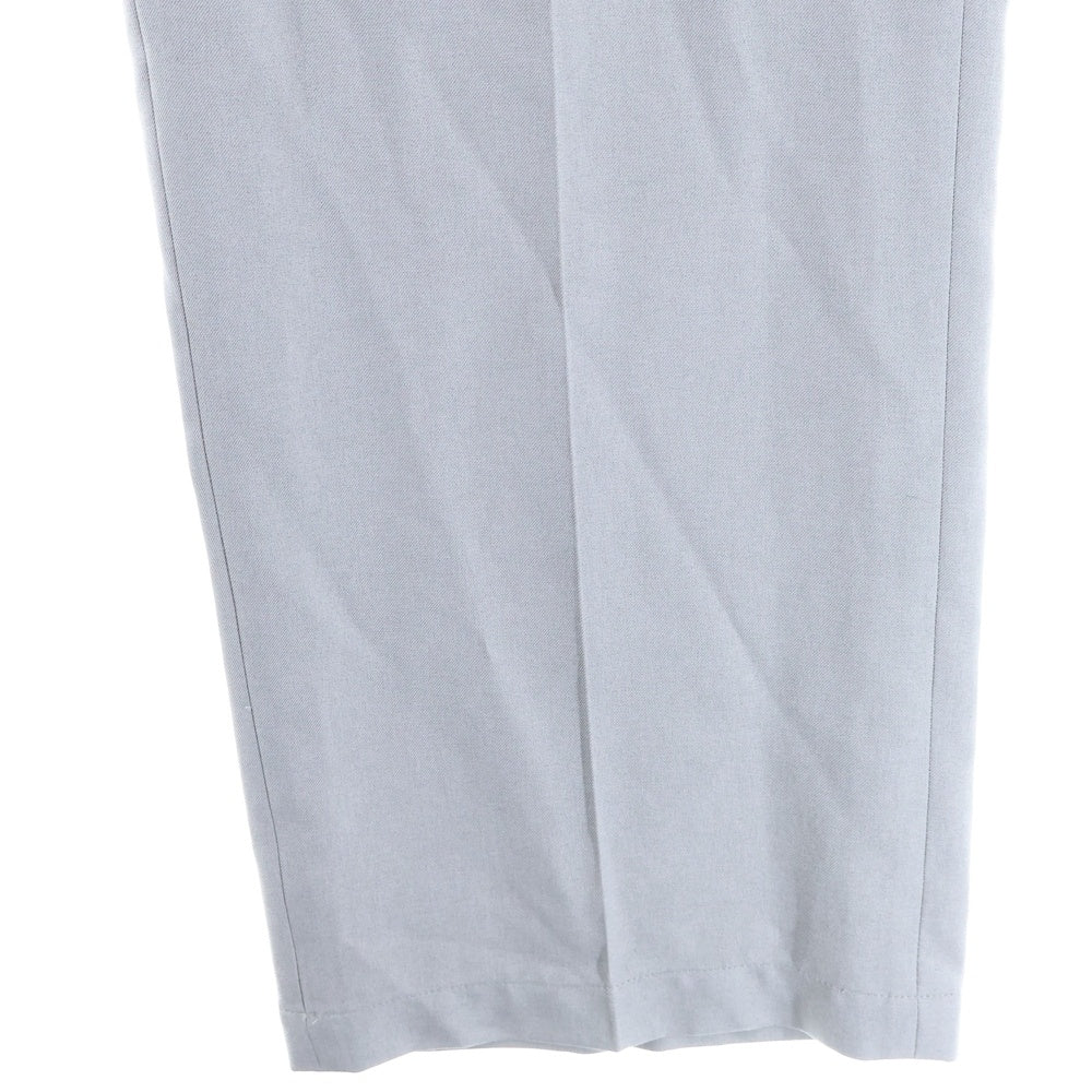 CITY TOKYO(シティ トウキョウ) リネンライク1タックストレートパンツ グレー