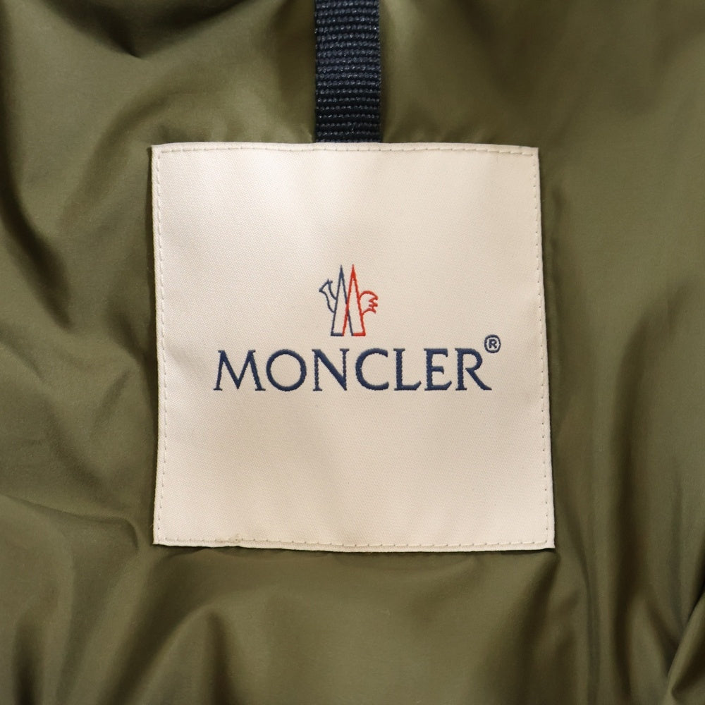 MONCLER(モンクレール) 24AW MALINVERN マリンヴェルニ フーデット ジップアップダウンジャケット カーキ