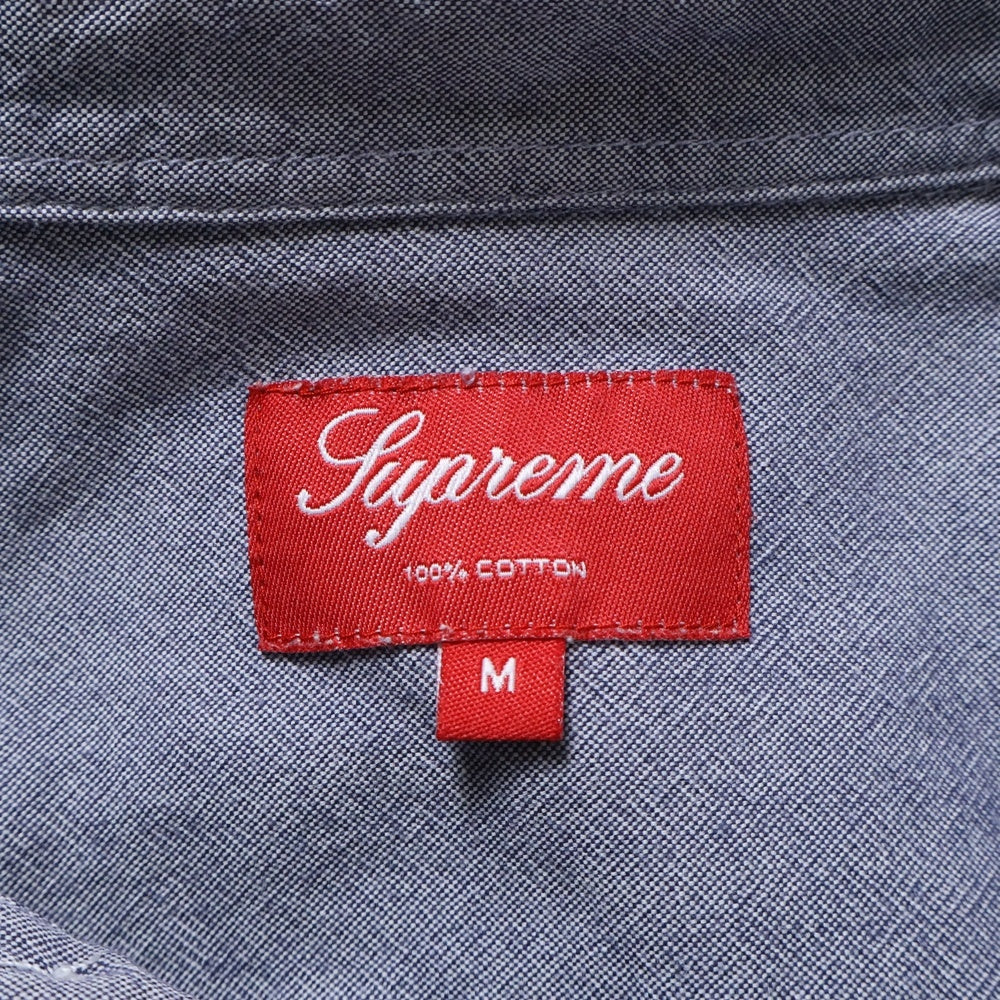 SUPREME(シュプリーム) 12SS S/S Oxford Shirt オックスフォード 半袖ボタンダウンシャツ グレー