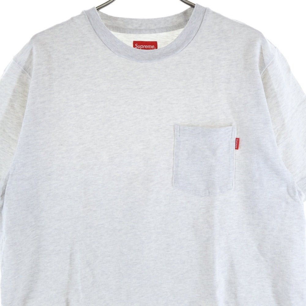SUPREME(シュプリーム) 18SS S/S Pocket Tee ポケットTシャツ 半袖クルーネックカットソー グレー