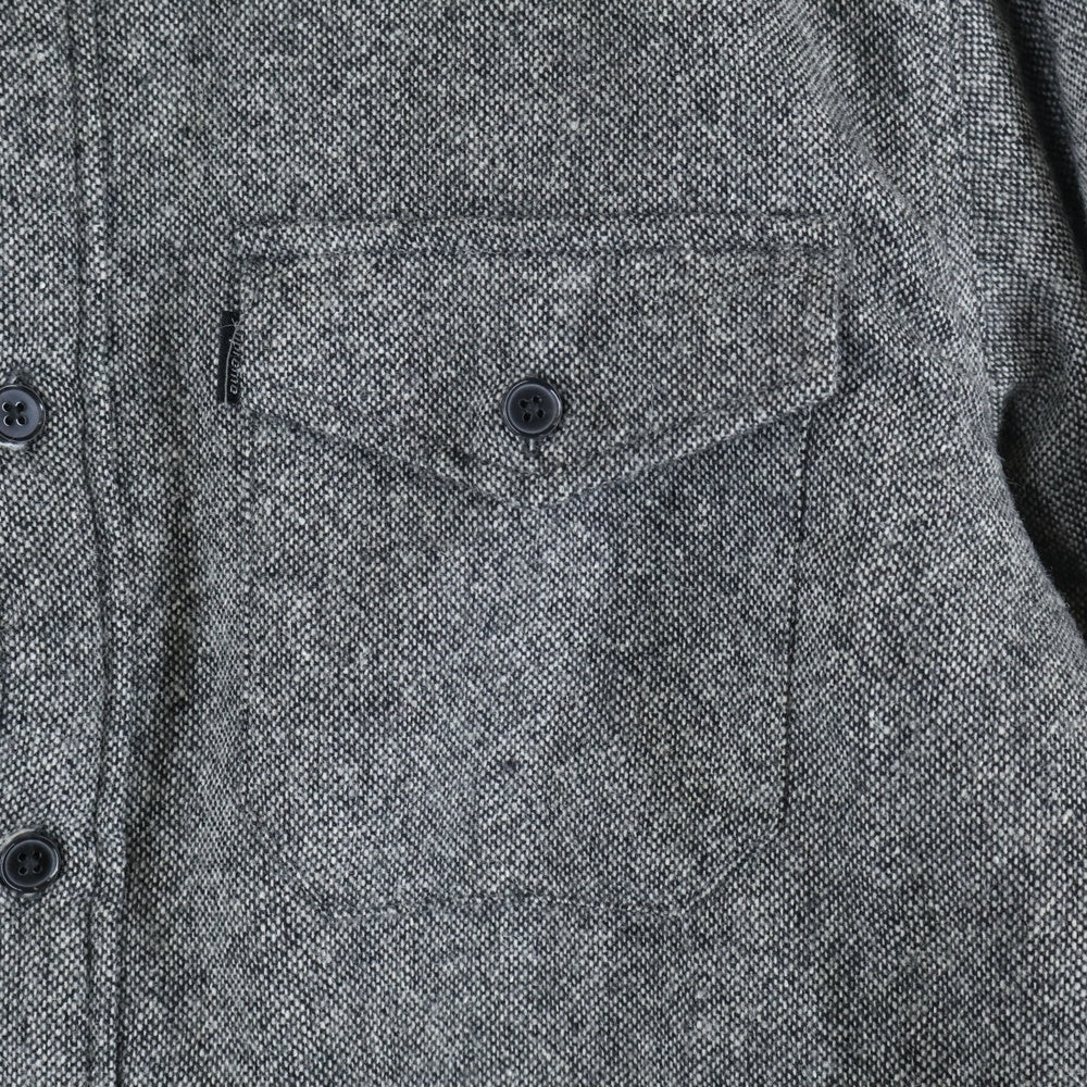 SUPREME(シュプリーム) 12AW pile Lined Shirt パイル ウール混ファーライナー 長袖シャツジャケット グレー