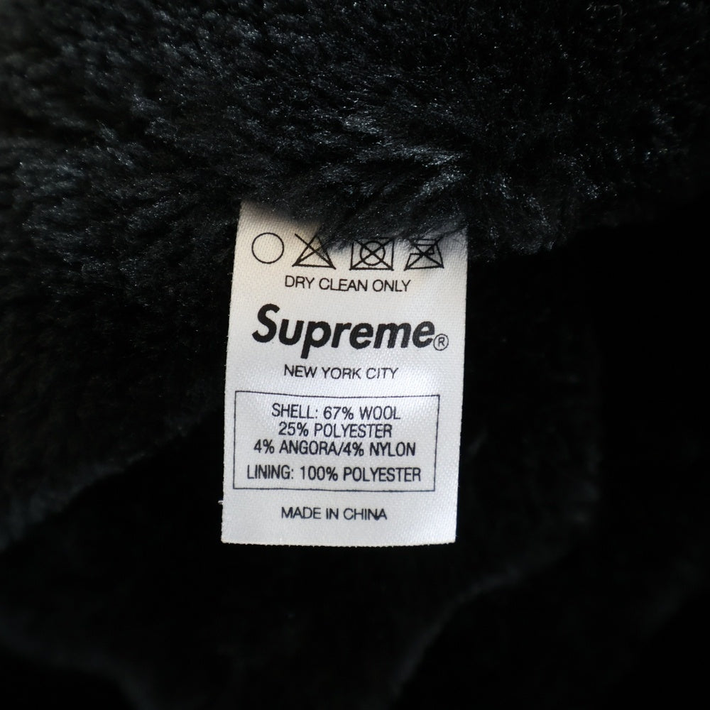 SUPREME(シュプリーム) 12AW pile Lined Shirt パイル ウール混ファーライナー 長袖シャツジャケット グレー