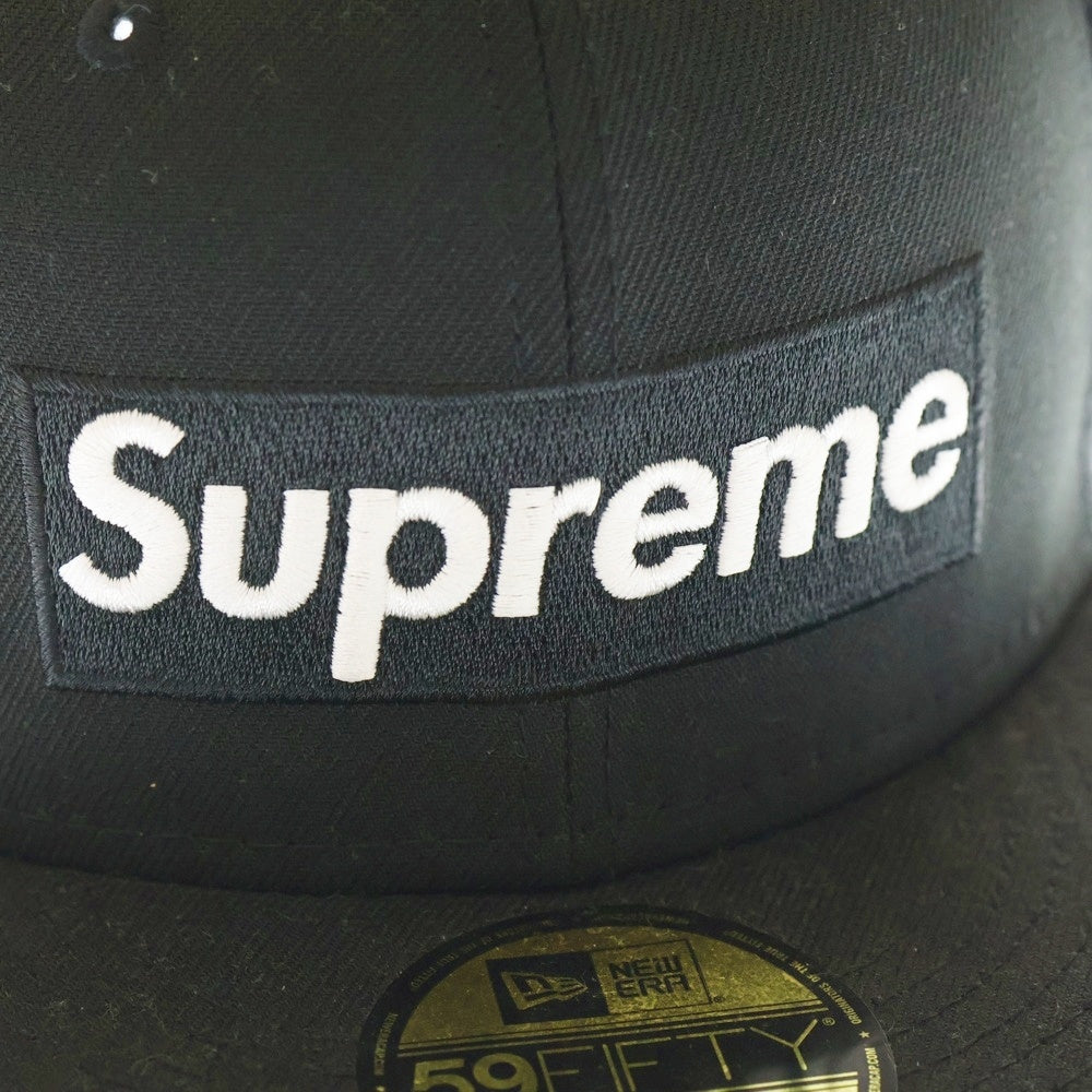 SUPREME(シュプリーム) 22SS ×NEW ERA Box Logo Cap ニューエラ ボックスロゴ メッシュベースボールキャップ ブラック