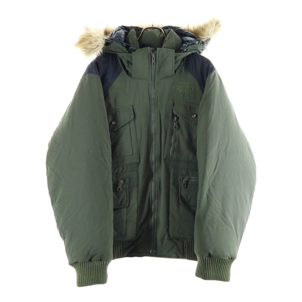 THE NORTH FACE(ザノースフェイス) HYVENT G2 BOMBER UTILITY JACKET ハイヴェント ファー付 ジップアップボンバージャケット カーキ/ブラック