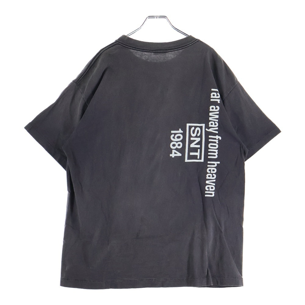 SAINT MICHAEL(セントマイケル) 22SS TEE ANCHOR アンカープリント クルーネック半袖Tシャツカットソー チャコールグレー SM-S22-0000-009