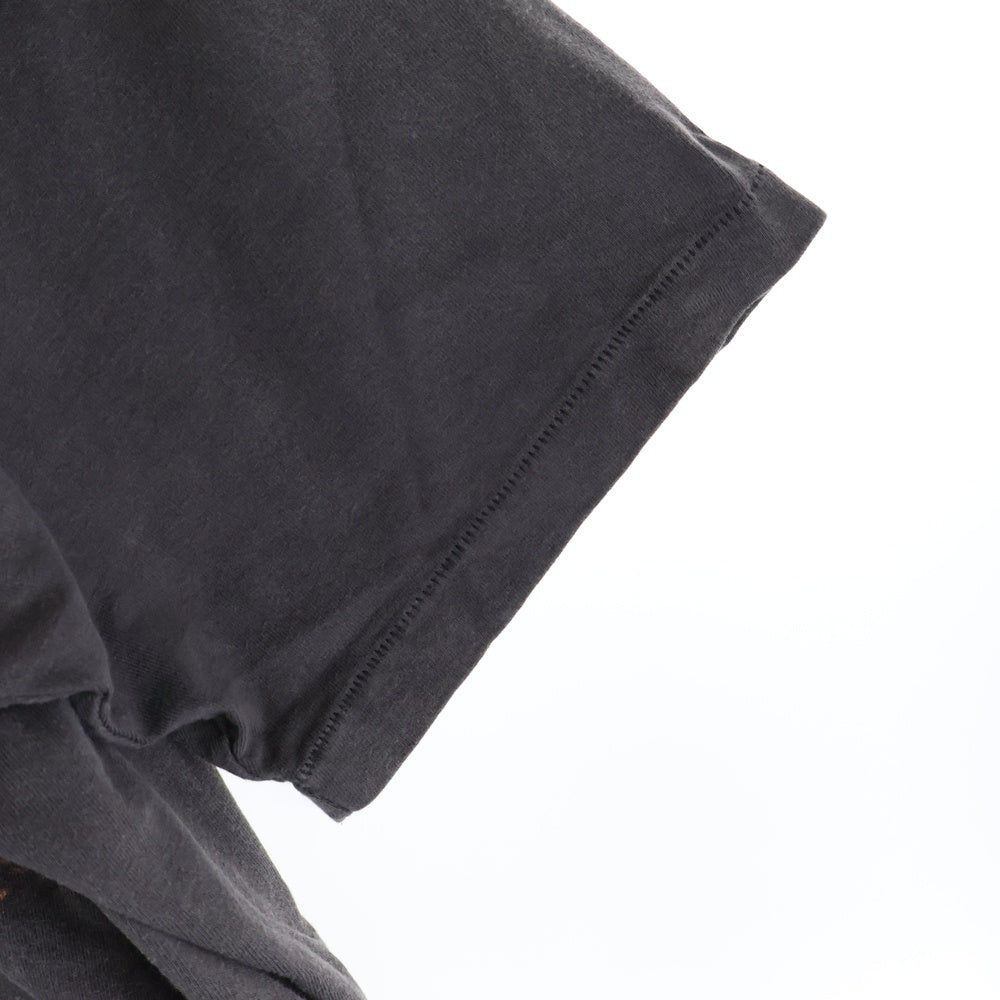 SAINT MICHAEL(セントマイケル) 22SS TEE ANCHOR アンカープリント クルーネック半袖Tシャツカットソー チャコールグレー SM-S22-0000-009