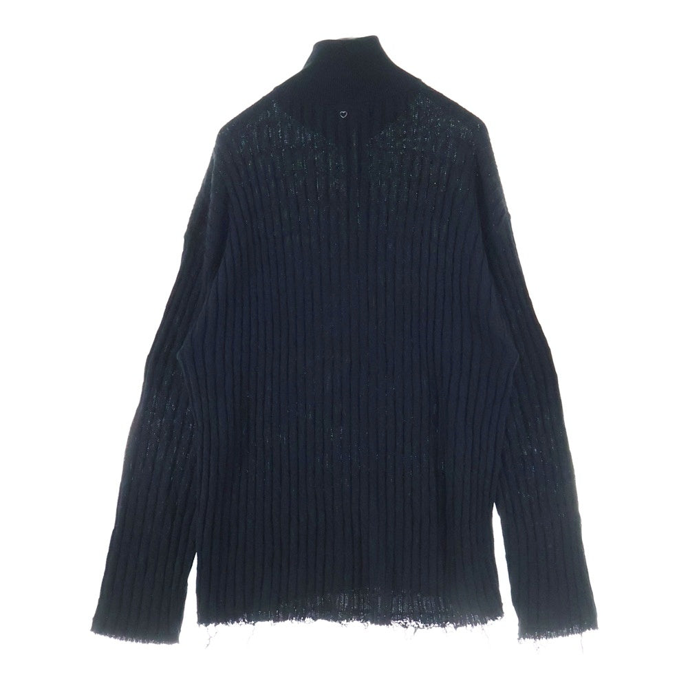 BASICKS(ベイシックス) ハーフジップ ニット セーター ブラック S0-0807