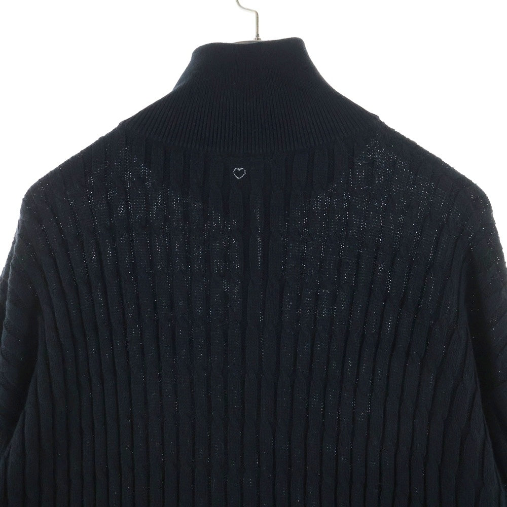 BASICKS(ベイシックス) ハーフジップ ニット セーター ブラック S0-0807