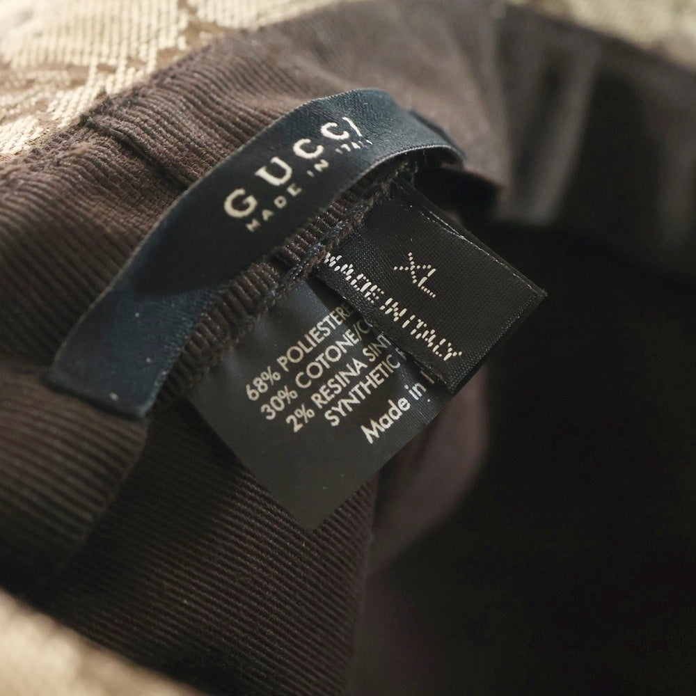 GUCCI(グッチ) GGパターン バケットハット 帽子 ベージュ