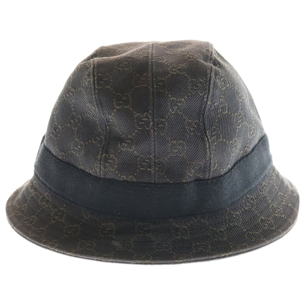 GUCCI(グッチ) GGパターン バケットハット 帽子 ブラウン