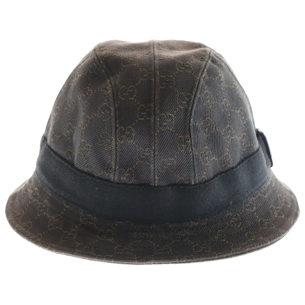 GUCCI(グッチ) GGパターン バケットハット 帽子 ブラウン