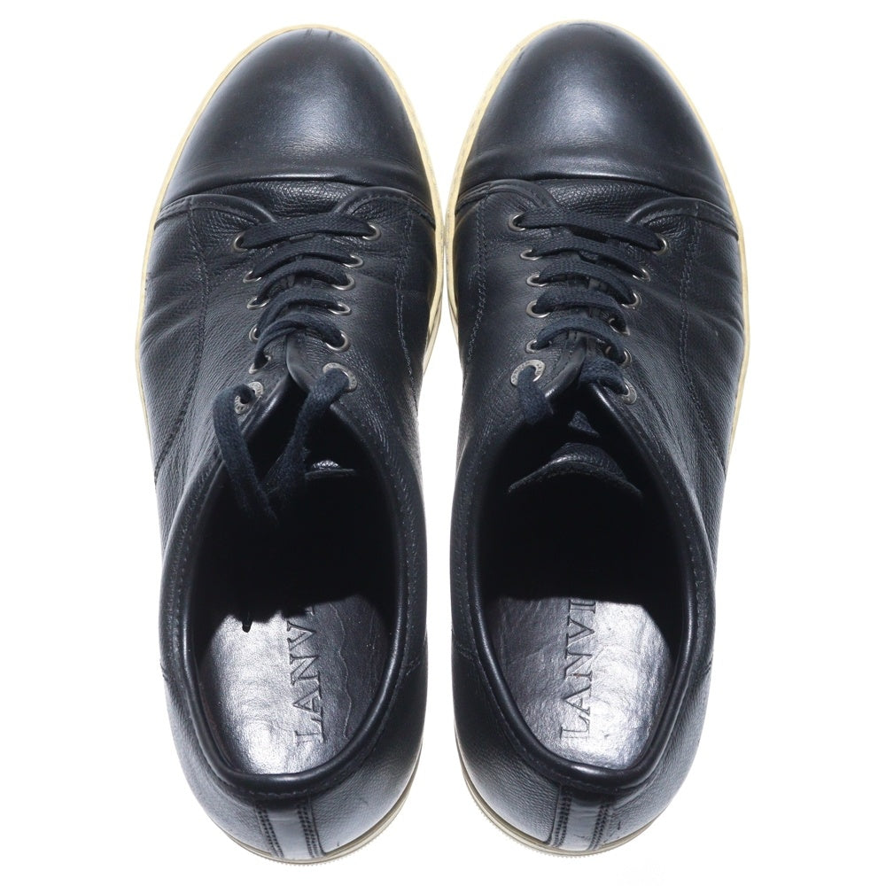 LANVIN(ランバン) レザー ローカットスニーカー ブラック