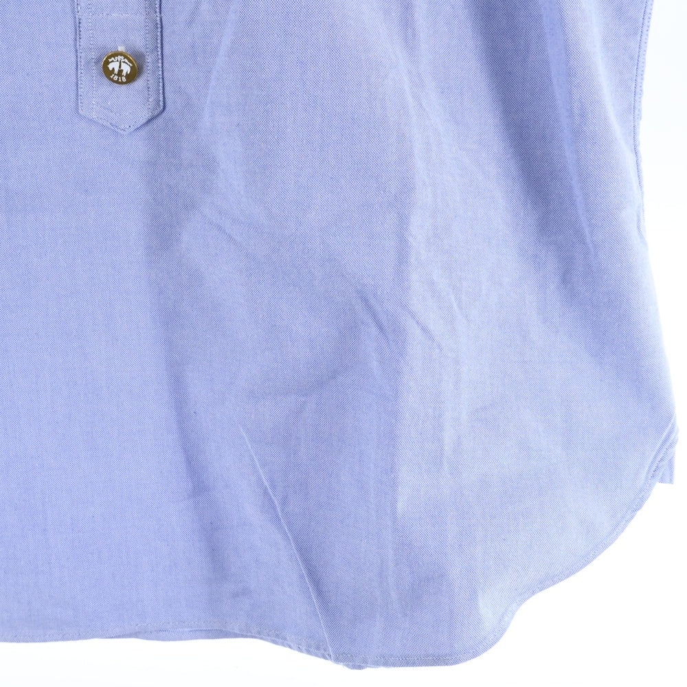 BROOKS BROTHERS(ブルックス ブラザーズ) ハーフボタン 半袖 プルオーバー シャツ ブルー