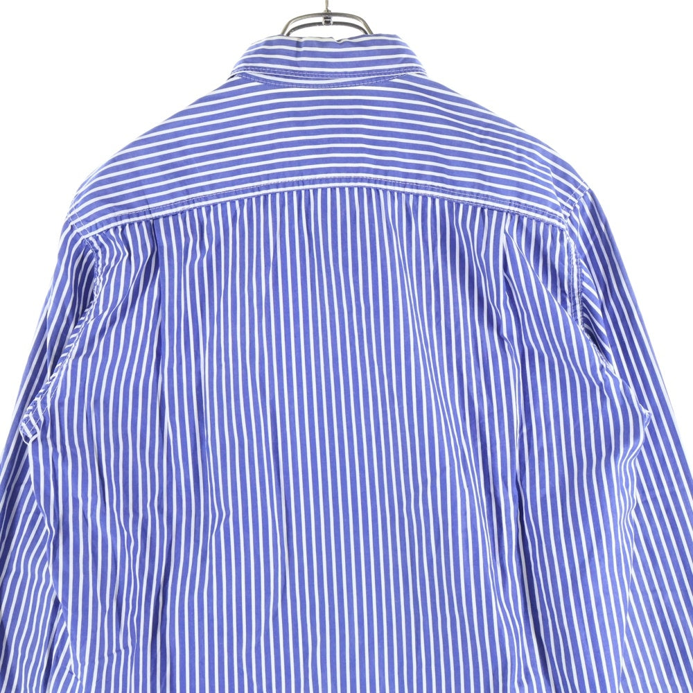 COMME des GARCONS HOMME(コムデギャルソンオム) 09AW AD2009 ストライプ 長袖 シャツ ブルー HD‐B105