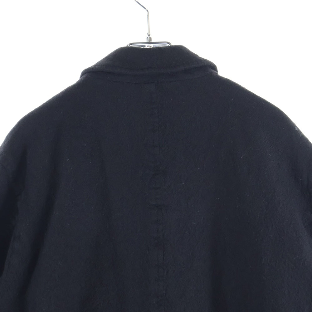 COMME des GARCONS HOMME(コムデギャルソンオム) AD2003 ウール縮 ジップアップ ジャケット ブラック HL‐J072