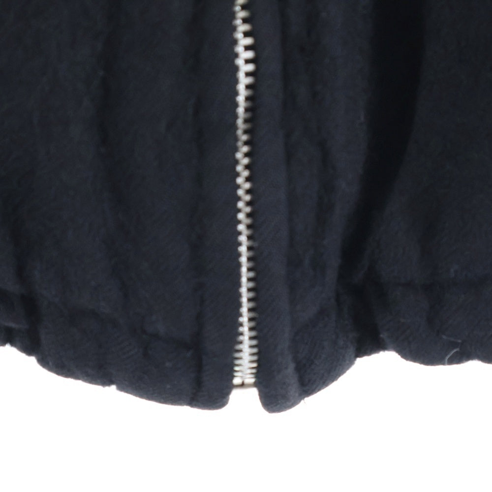 COMME des GARCONS HOMME(コムデギャルソンオム) AD2003 ウール縮 ジップアップ ジャケット ブラック HL‐J072