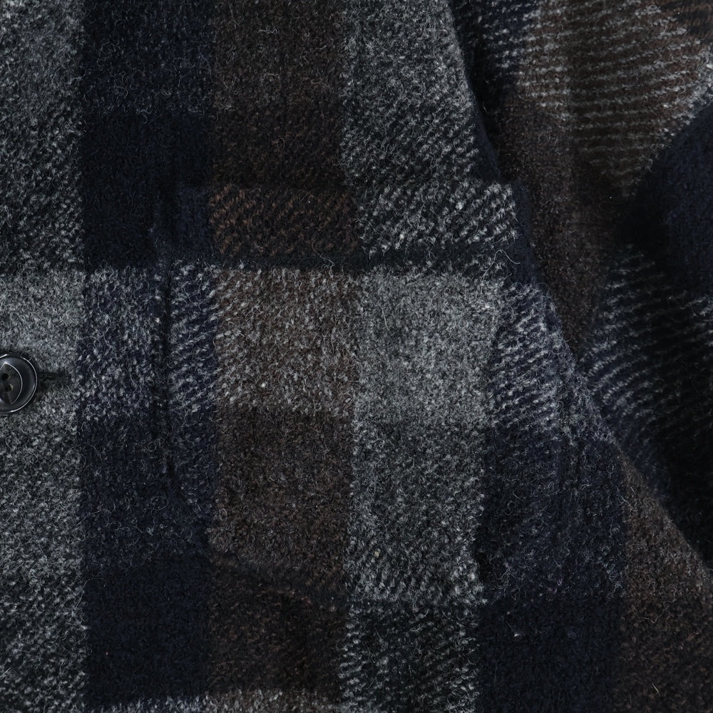 kolor(カラー) 10AW ブロックチェック スーパーストレッチツイードウールジャケット マルチカラー 10WCM-J04103