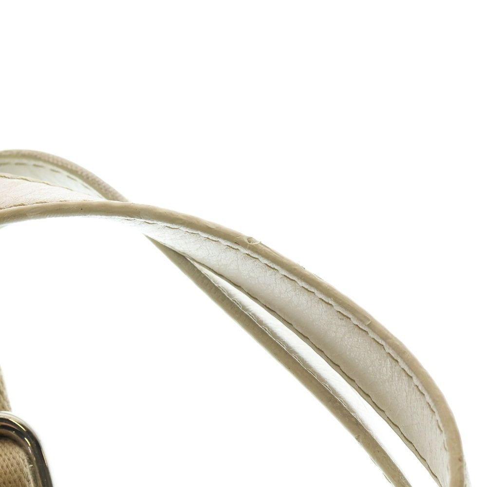 MARC BY MARC JACOBS(マーク バイ マーク ジェイコブス) フロントキーロックデザイン レザー ハンドバッグ ショルダーバッグ ホワイト