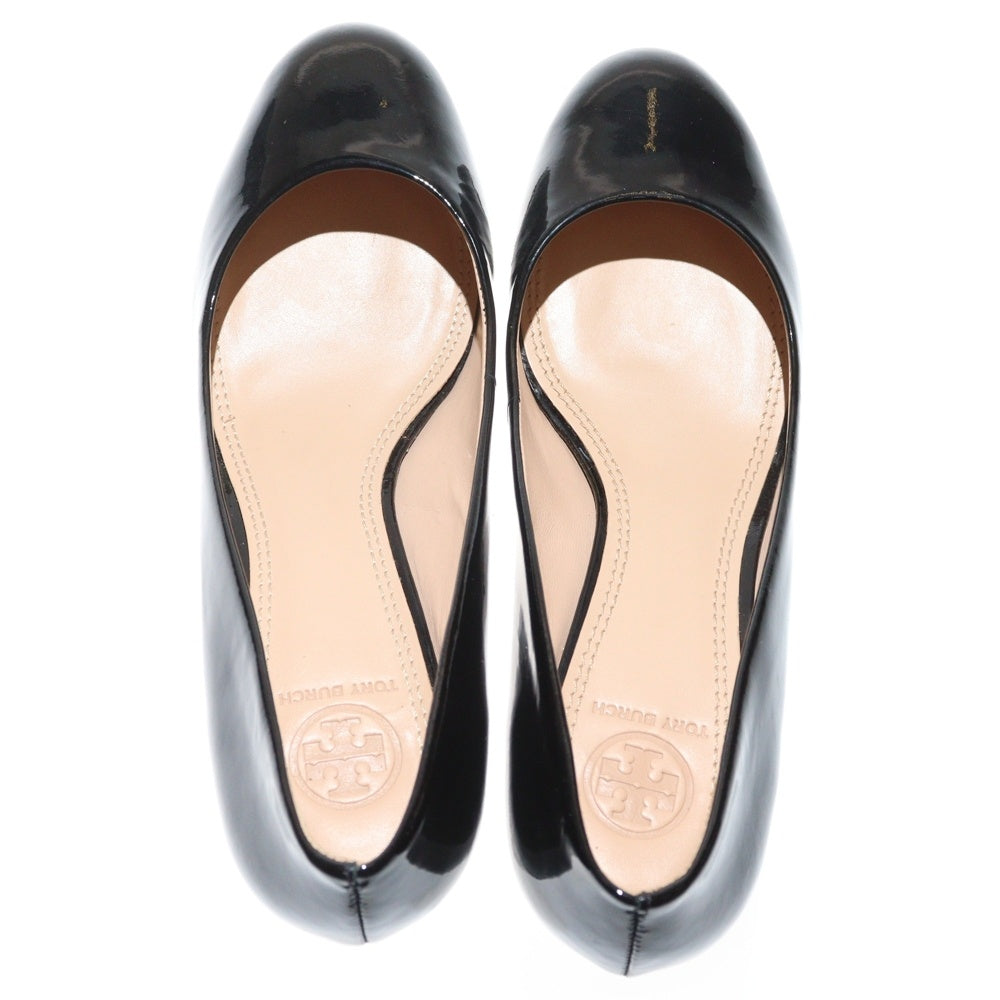 TORY BURCH(トリー バーチ) ヒールロゴデザイン レザー ヒール パンプス レディース ブラック