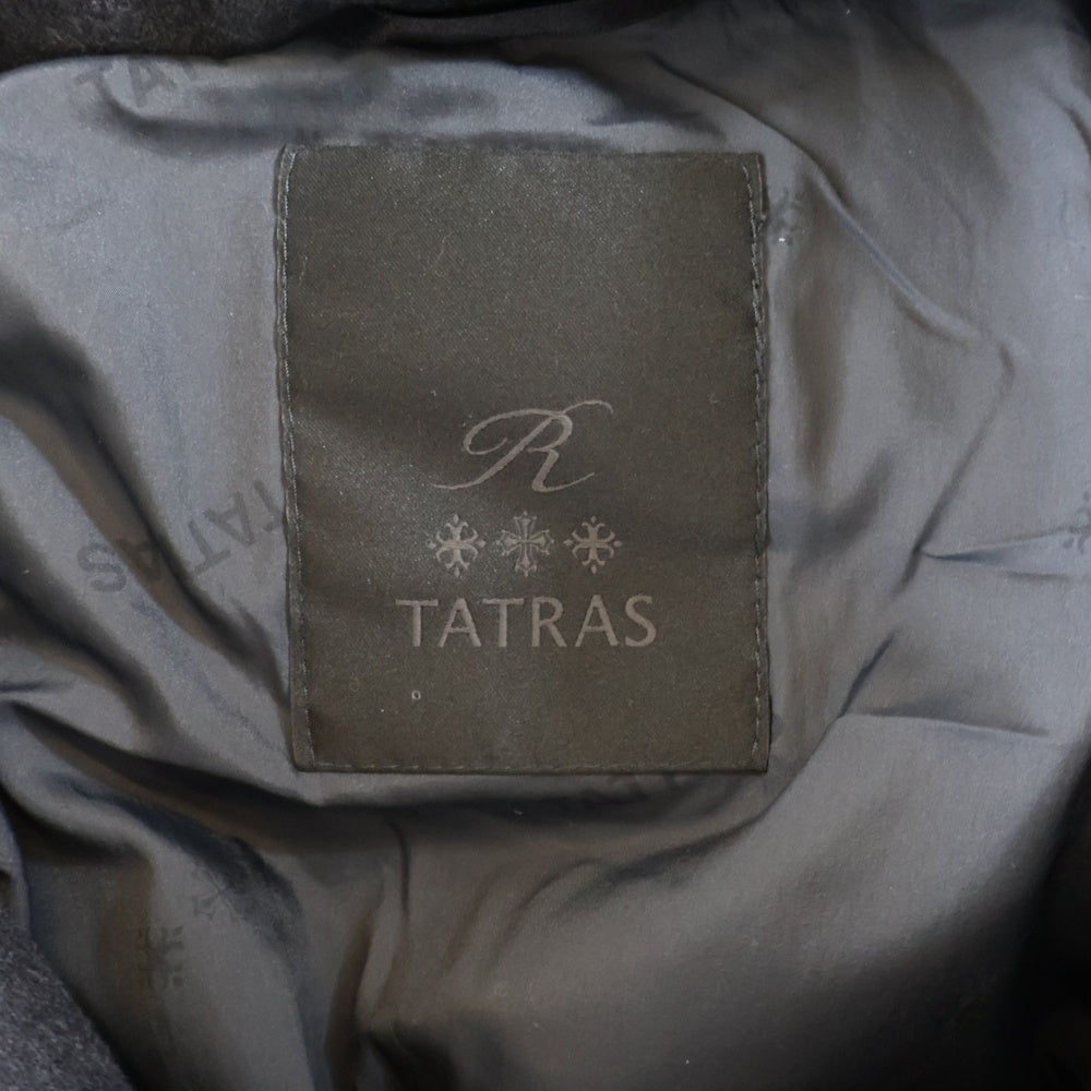 TATRAS(タトラス) 20AW CIMA チマ ファー付き アームエンブロイダリーデザイン フーデッド ジップアップ ダウンジャケット レディース グレー LTAT20A4581-D