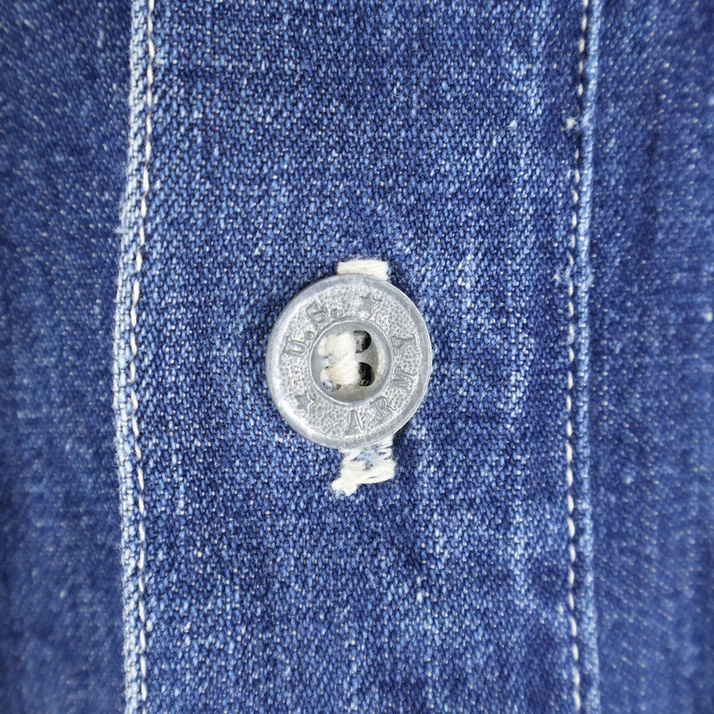VINTAGE(ヴィンテージ) 40S～30S VINTAGE US ARMY M-35 Denim Pullover Jacket ヴィンテージ ユーエスアーミー ミリタリー デニムプルオーバージャケット インディゴ