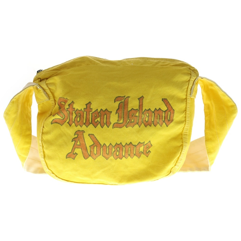 VINTAGE(ヴィンテージ) 60S VINTAGE STATEN ISLAND ADVANCE NEWS PAPER SHOULDER BAG ヴィンテージ スタテン アイランド アドバンス ニュース ペーパー バック イエロー