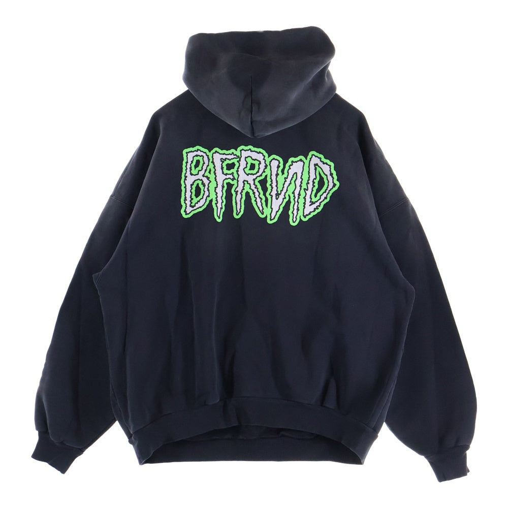 BALENCIAGA(バレンシアガ) 24AW BFRND SERIES コネクテッド パスネックレス付き スウェット プルオーバーパーカー ブラック 739024 TQVG7