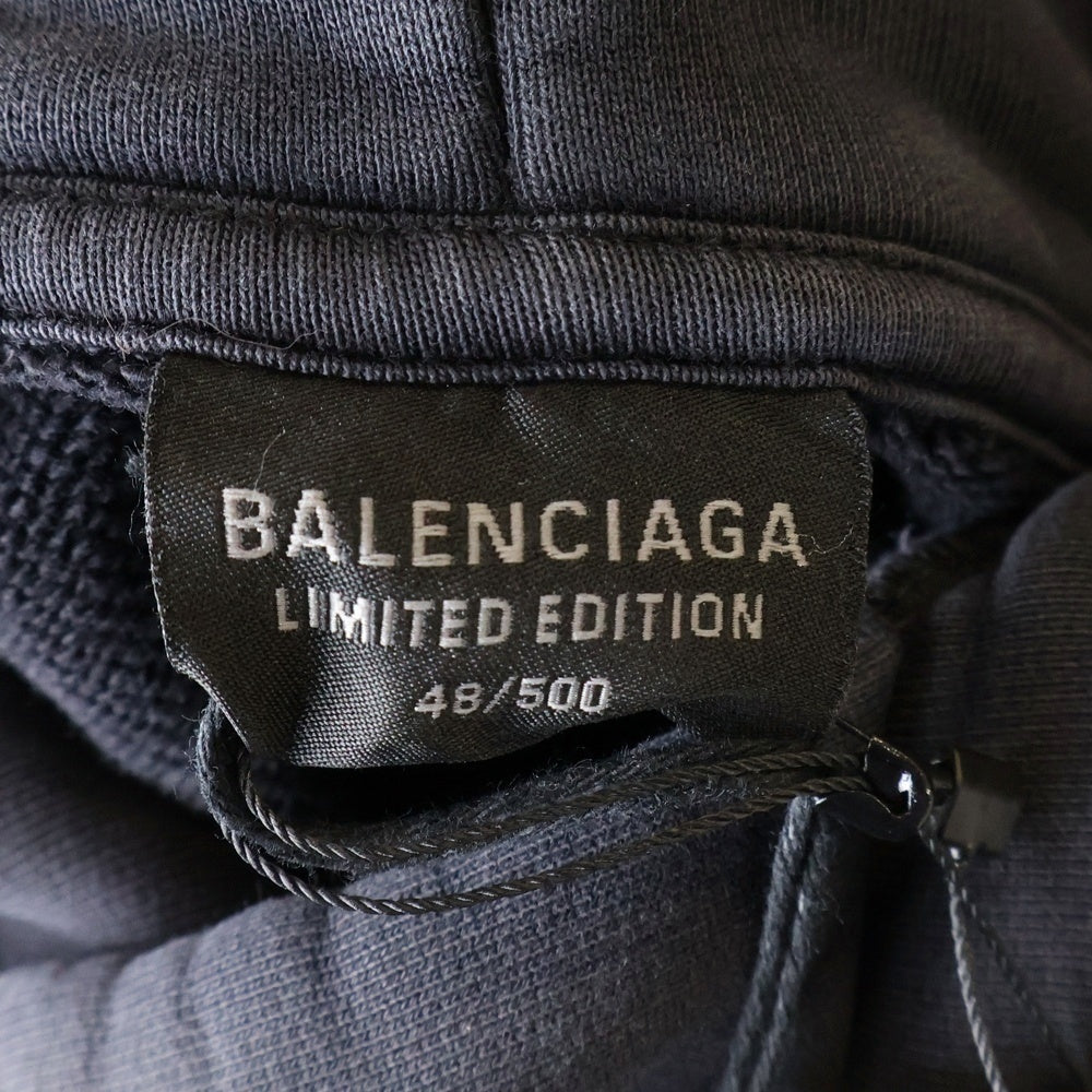 BALENCIAGA(バレンシアガ) 24AW BFRND SERIES コネクテッド パスネックレス付き スウェット プルオーバーパーカー ブラック 739024 TQVG7