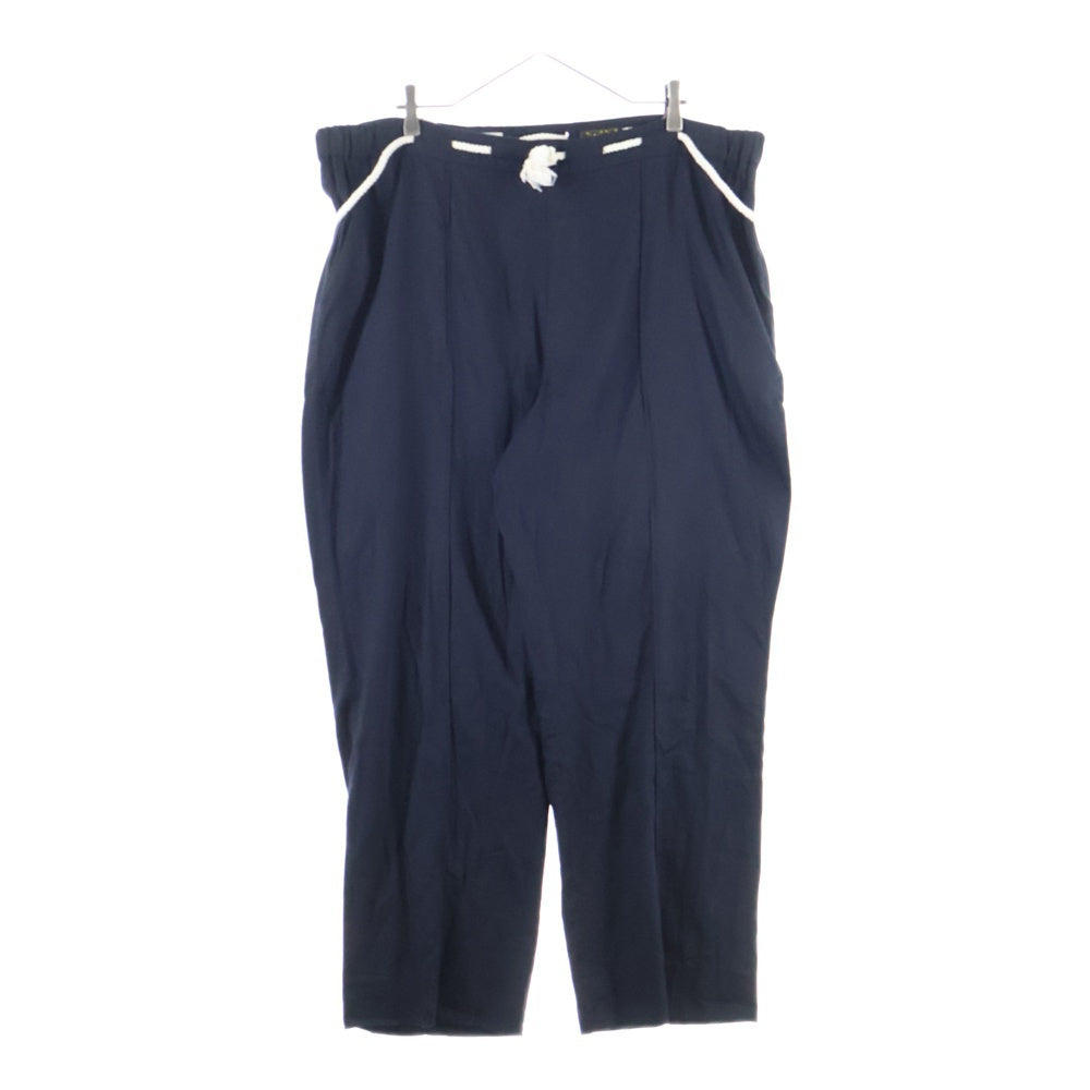 NO BRAND(ノーブランド) ORRS オールズ Sailing Trousers レーヨン混 セイリングトラウザー イージーパンツ ブラック