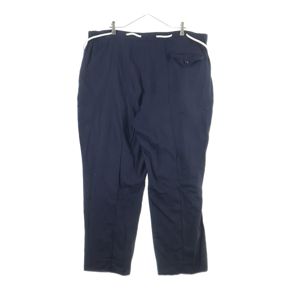 NO BRAND(ノーブランド) ORRS オールズ Sailing Trousers レーヨン混 セイリングトラウザー イージーパンツ ブラック