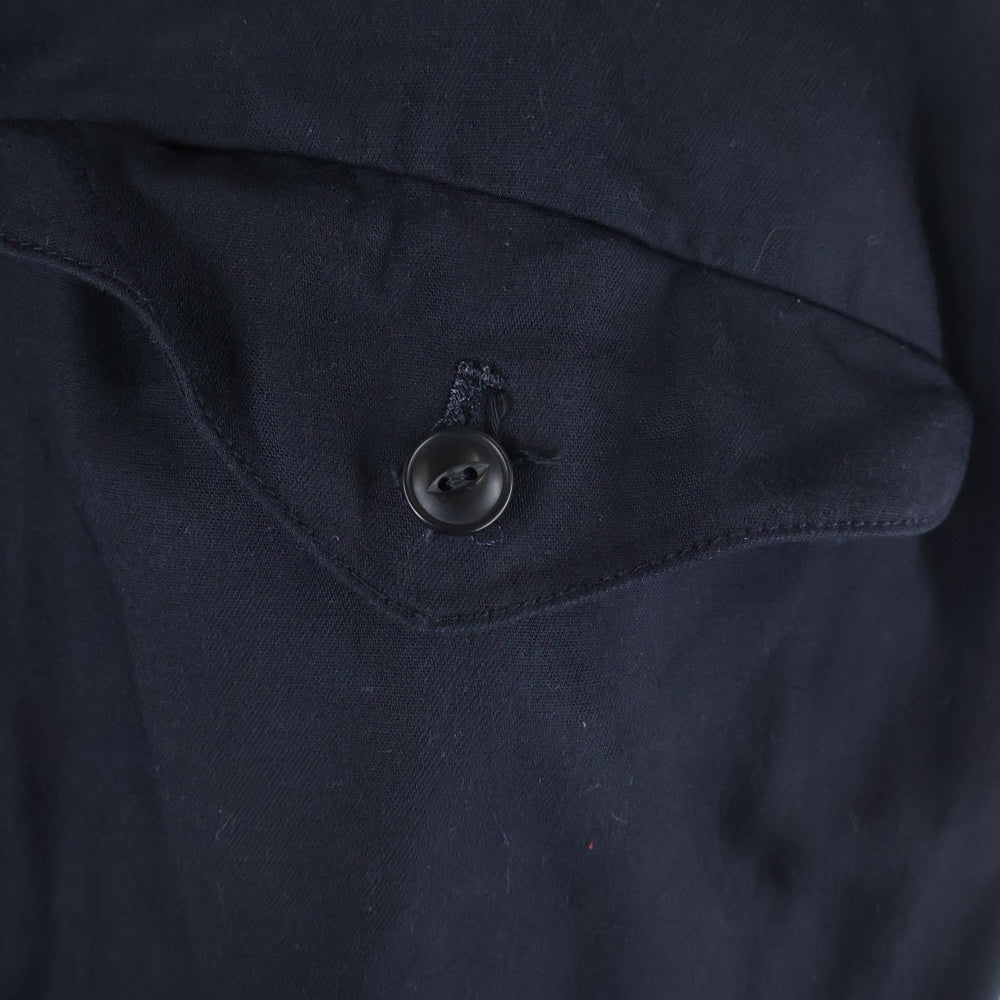 NO BRAND(ノーブランド) ORRS オールズ Sailing Trousers レーヨン混 セイリングトラウザー イージーパンツ ブラック