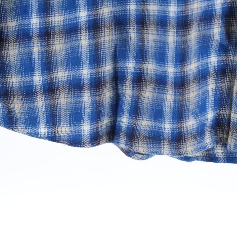 CELINE(セリーヌ) 21SS Loose Shirt In Checked Cotton チェックドコットン ルーズ長袖シャツ ブルー 2C486354M
