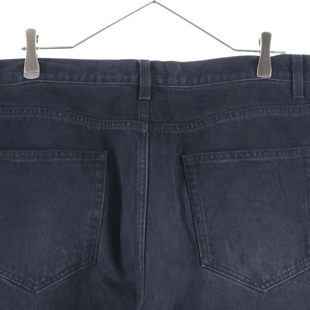 THE ROW(ザロウ) Elordi Jean Black エロルディ コットンジーンズ ワイドデニムパンツ ブラック 706-W2352