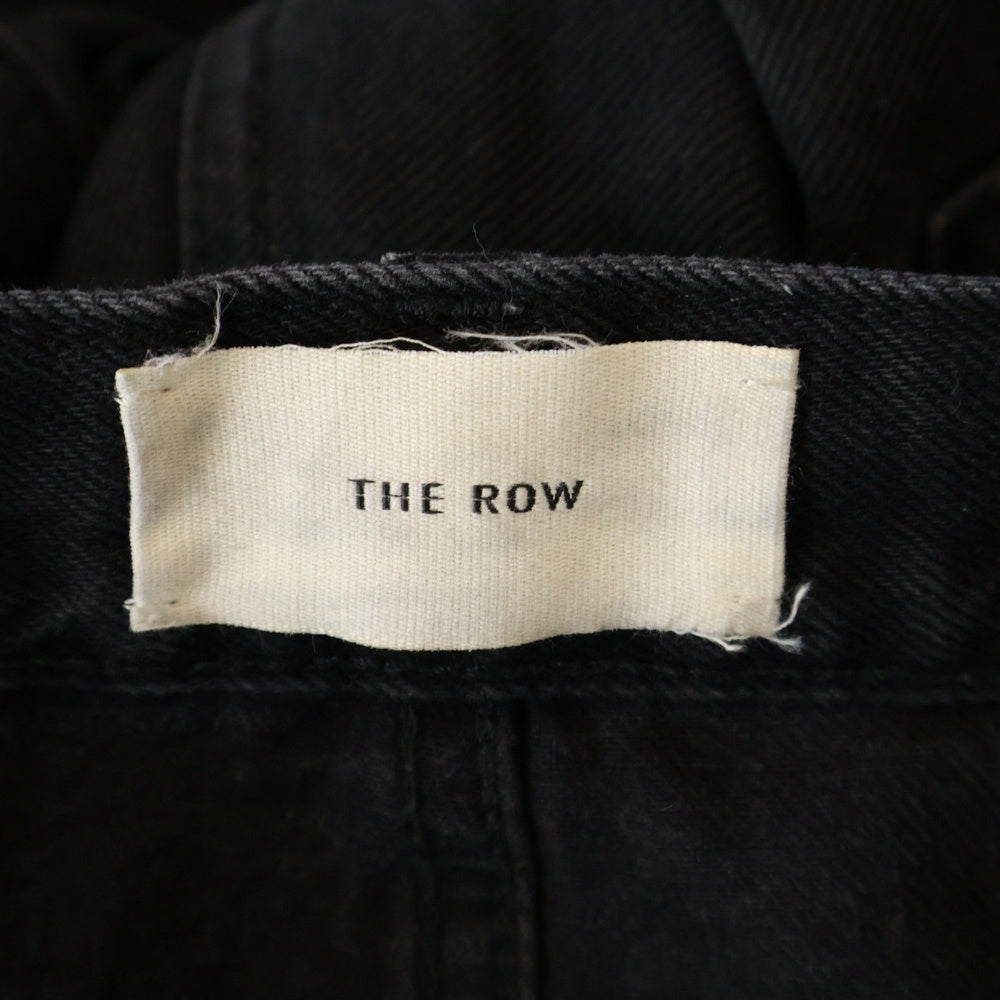 THE ROW(ザロウ) Elordi Jean Black エロルディ コットンジーンズ ワイドデニムパンツ ブラック 706-W2352