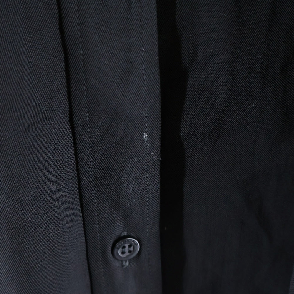 BALENCIAGA(バレンシアガ) オーバーサイズ ボタンダウン 長袖シャツ ブラック