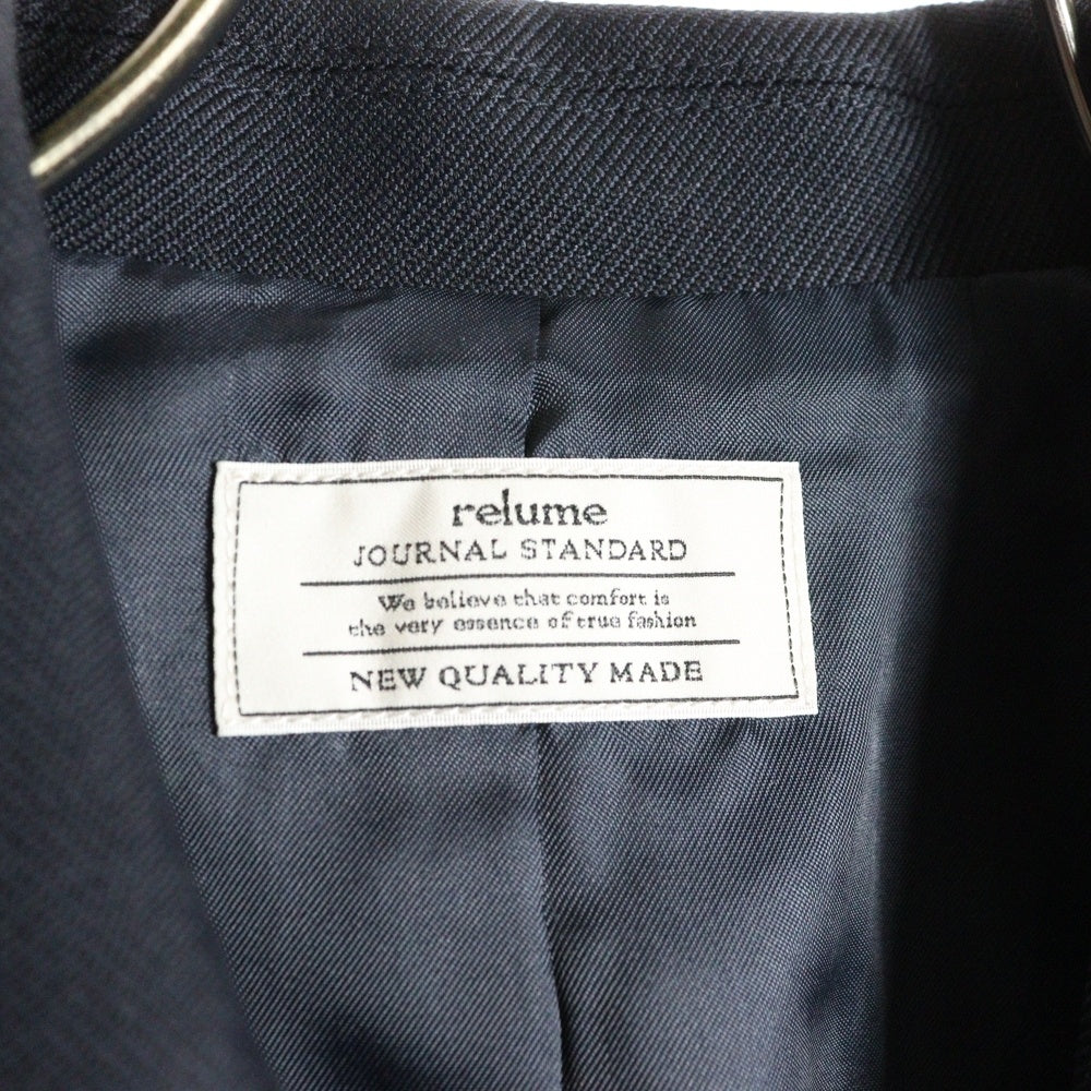 JOURNAL STANDARD relume(ジャーナルスタンダード レリューム) 6B 金ボタン ウール ダブルテーラードジャケット ネイビー レディース
