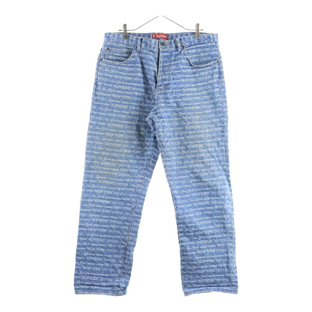 SUPREME(シュプリーム) 22AW Multi Type Jacquard Regular Jean マルチタイプ ジャガード レギュラー デニムパンツ インディゴ