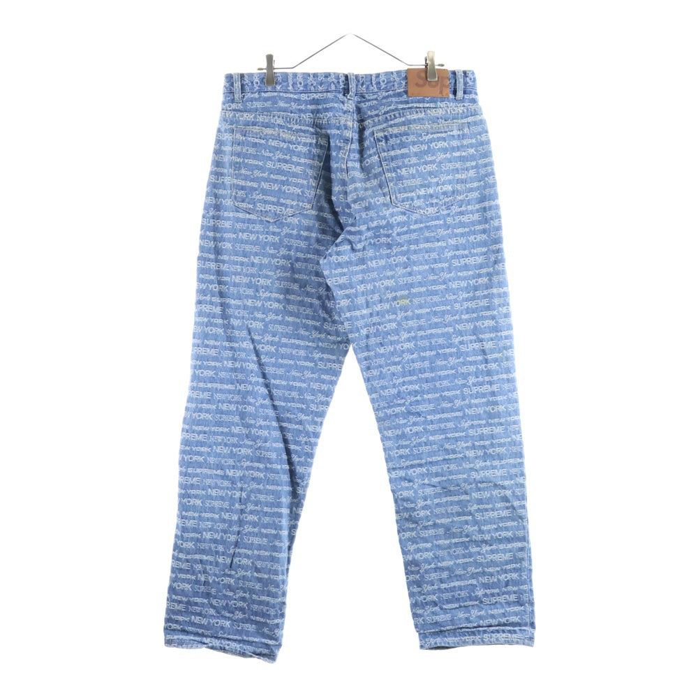 SUPREME(シュプリーム) 22AW Multi Type Jacquard Regular Jean マルチタイプ ジャガード レギュラー デニムパンツ インディゴ